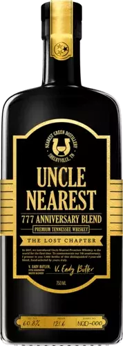 Uncle Nearest 777 Anniversary Blend The Lost Chapter Premium Tennessee Whiskey