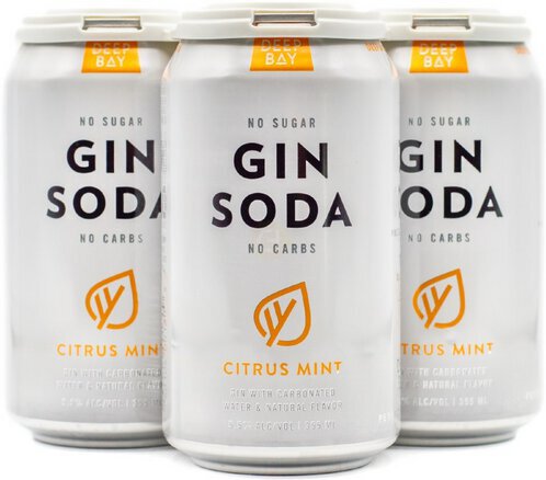 Deep Bay Gin Soda - 6pk, 12 Oz Can