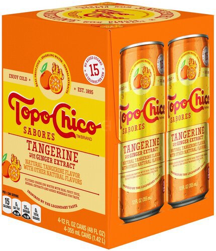 Topo Chico Sabores Tangerine W Ginger Sparkling Water