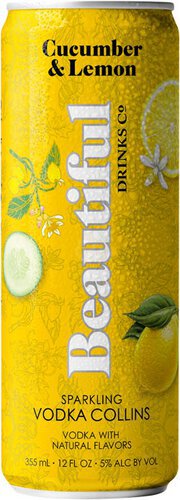Beautiful Cucumber & Lemon Vodka Colling