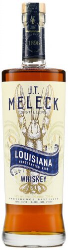 J T Meleck Distillers Louisiana Rice Whiskey