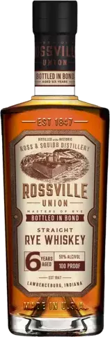 ROSSVILLE UNION RYE BOTTLED IN BOND