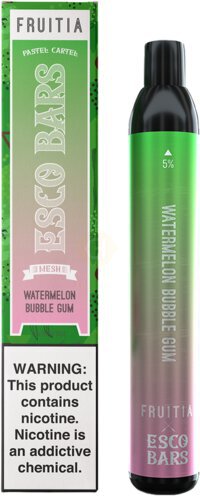 Esco Bar 2500 Puffs Watermelon Bubblegum