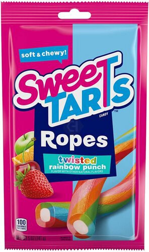 Sweetarts Ropes Soft & Chewy Twisted Rainbow Punch