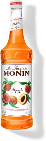 Monin Peach Glass