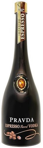 Pravda Expresso Flavored Vodka Poland