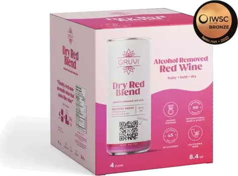 Gruvi Dry Red Blend Alcohol Free Red Wine