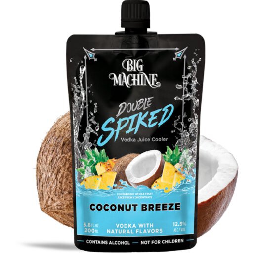 Big Machine Double Spiked Coconut Breeze 200ML - Spanky's Liquor