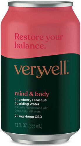 Truss Veryvell Mind & Body Strawberry Hibiscus Cbd Infused Sparking Water
