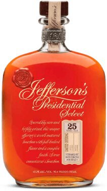Jefferson's Presidential Rye Select 25 Year Old