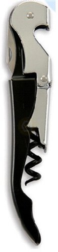 Wrap Art Double Hinge Waiters Corkscrew Black