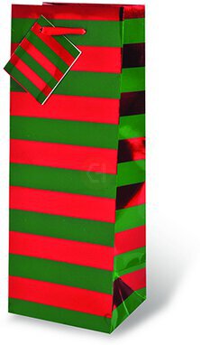 Wrap Art Red Green Foil Stripe