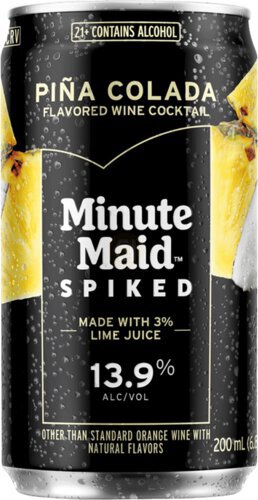 Minute Maid Spiked Pina Colada Flavored Wine Cocktail