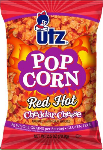 Utz Red Hot Cheddar Cheese Popcorn