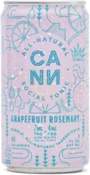 Cann Grapefruit Rosemary Seltzer 2mg D9 Thc 4mg Cbd