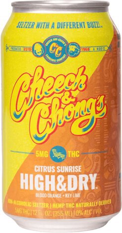 Cheech & Chong's High & Dry Citrus Sunrise Thc Infused Seltzer
