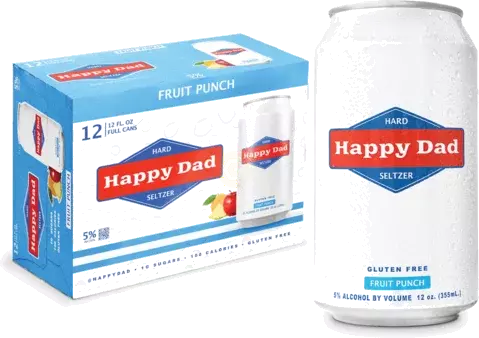 Happy Dad Fruit Punch Seltzer