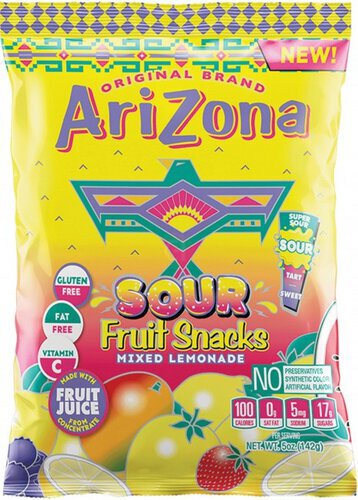 Arizona Sour Fruit Snacks Mixed Lemonade