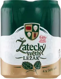 Zatecky Svetly Lezak Beer 4pack Can