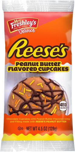 Mrs Freshleys Reeses Peanut Butter Flavored Cupcaks 2 Pk