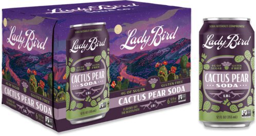 Lady Bird Cactus Pear Soda Water