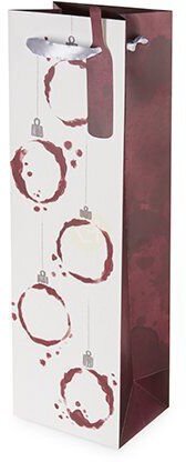 Gift Bag Christmas Ornaments White Brown