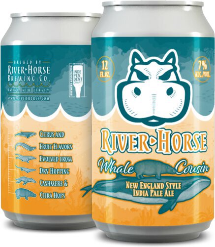 River Horse Whale Cousin New England Ipa Beer