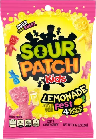 Sour Patch Kids Lemonade Fest Soft & Chewy Candy Bag