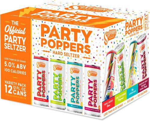 Six Point Party Poppers Variety Pack Hard Seltzer
