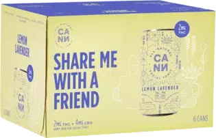 Cann 2mg Thc Lemon Lavender Thc Seltzer Non Alcoholic