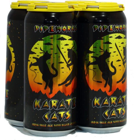 Pipeworks Karate Cats West Coast Style Ipa W Blood Orange Juice