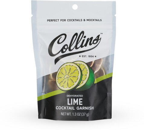 Collins Lime Dehydrated Fruit Cocktail Garnish