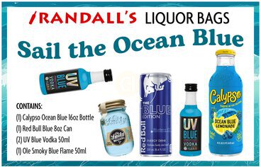 Liquor Bag - Sail The Ocean Blue