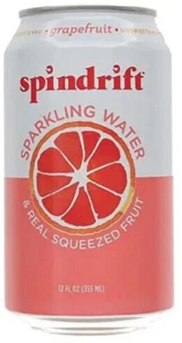 Spin Drift Sparkiling Water Grapefruit Cn12oz