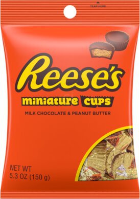 Reese's Miniature Cups Milk Chocolate & Peanut Butter Hang Bag