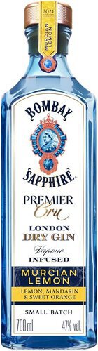 Bombay Sapphire London Dry Gin Vapour Infused Murcian Lemon Abv