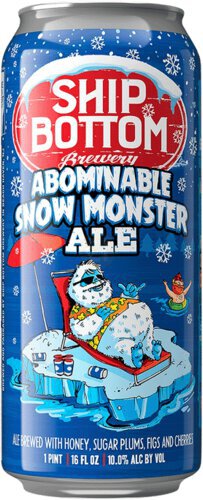 Ship Bottom Abdominable Snowmonster Ale Cans