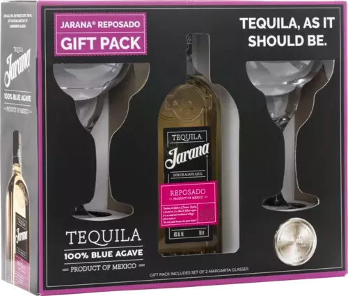 Jarana Reposado Tequila Margarita Glasses Gift Set