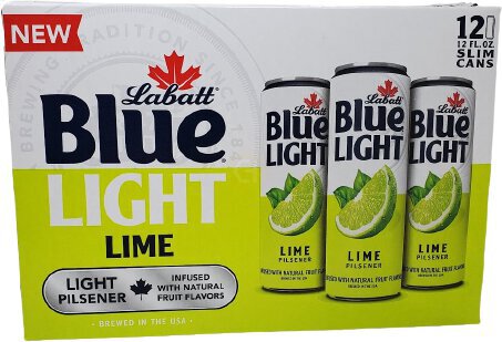 Labatt Blue Light Lime Can