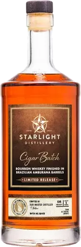 Starlight Cigar Batch Bourbon Whiskey Finished In Brazilian Amburana Barrels