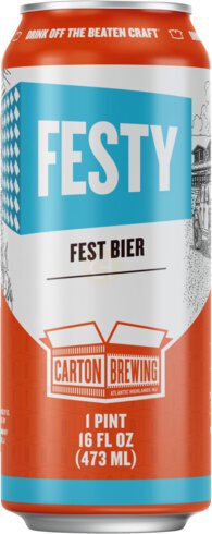 Carton Brewing Festy Fest Bier Can