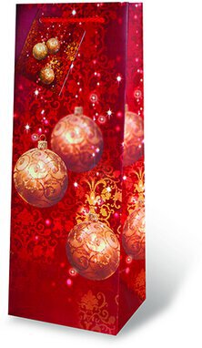 Wrap Art Gift Bag Festive Holidays Red