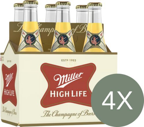 Miller High Life Lager Wisconsin 6/12 Oz