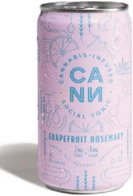 Cann 2mg Thc Grapefruit Rosemary Thc Seltzer Non Alcoholic