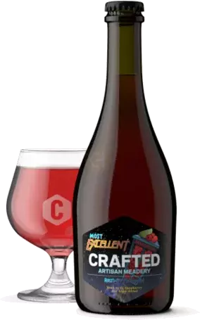 Crafted Artisan Meadery Most Excellent Razberry Limeade Mead