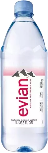 Evian Natural Spring Water Naturally Filtered