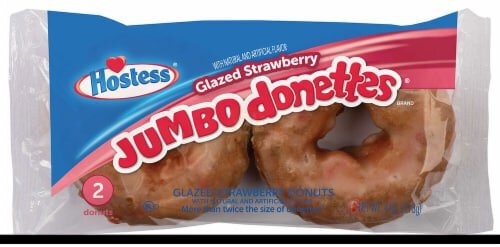 Hostess Jumbo Donettes Glazed Strawberry