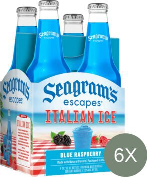 Seagrams Escapes Blue Rasp Italian Ice Btls