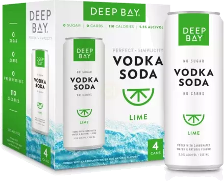 Deep Bay Vodka Soda Lime Cans