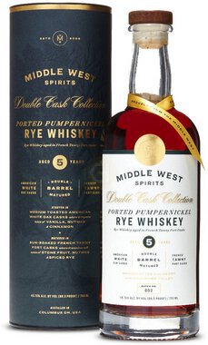 Middle West Spirits Double Cask Collection Ported Pumpernickel Rye Whiskey 5yr
